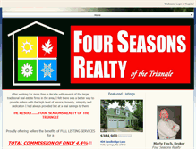 Tablet Screenshot of fourseasonstriangle.com